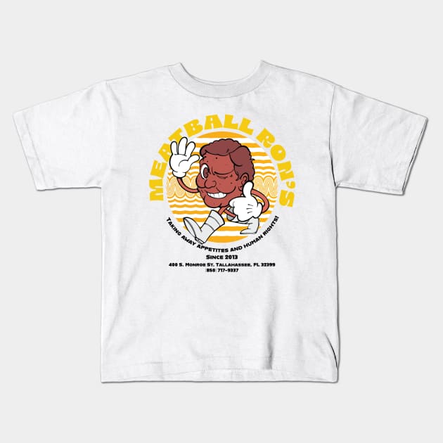 Meatball Ron Kids T-Shirt by Meatball Ron's